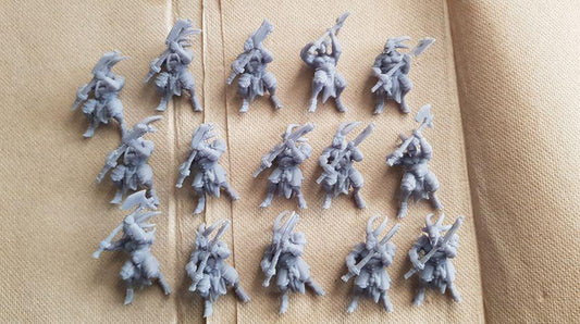 Armoured Goatman Squad, Fantasy Miniatures by Magori Miniatures, perfect for Fantasy Wargames and RPGs