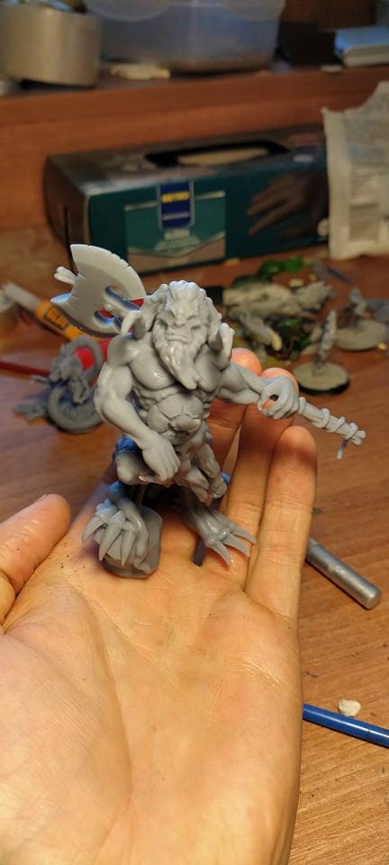 Elder Dragon Giant, Fantasy Skirmish Miniatures by Magori Miniatures, perfect for Fantasy Wargames and RPGs