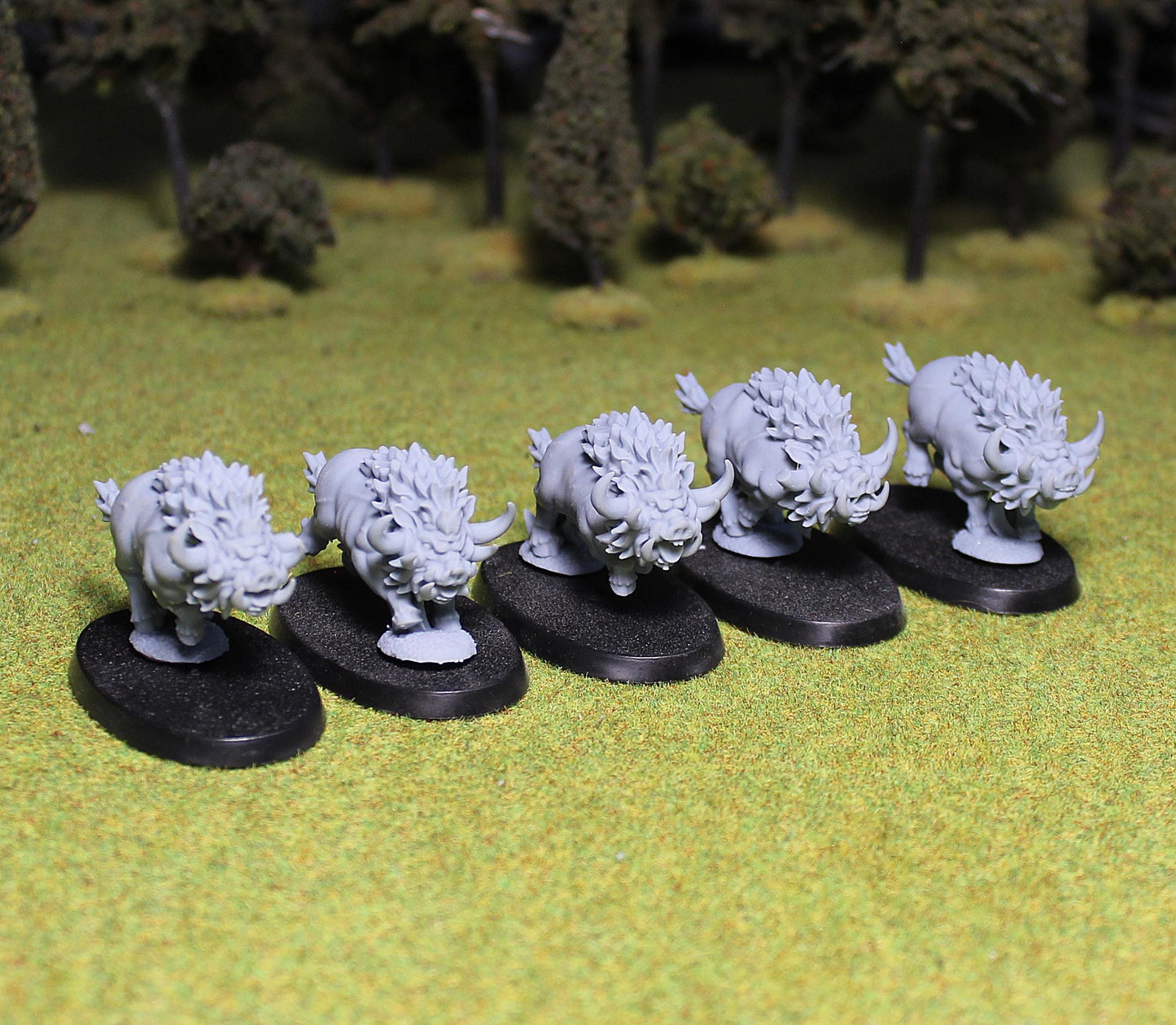 Beastly Pigs, Fantasy Skirmish Miniatures by MoM Miniatures, perfect for Fantasy Wargames and RPGs