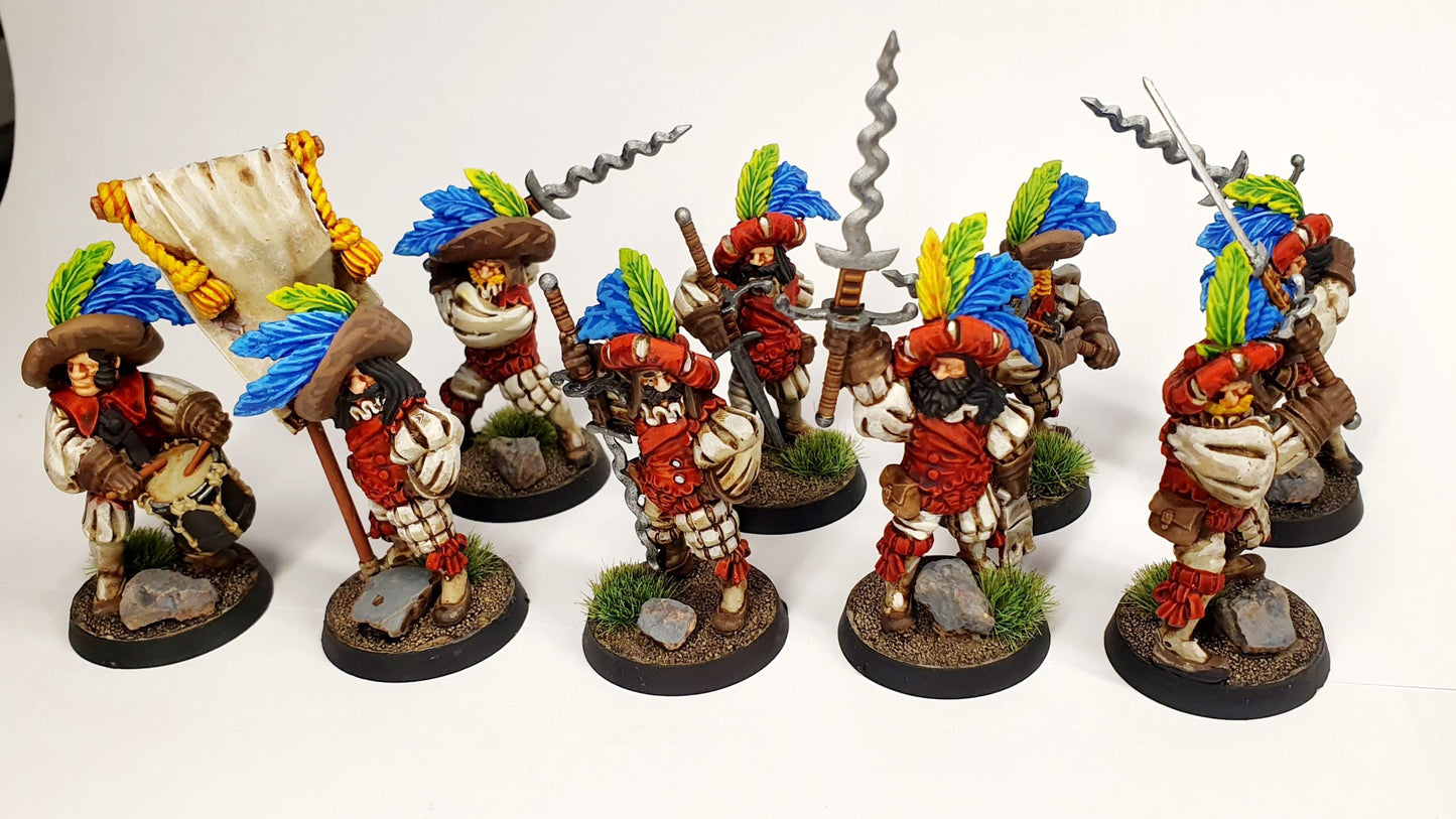 Bornland Greatswords, Fantasy Skirmish Miniatures by MoM Miniatures, perfect for Fantasy Wargames and RPGs
