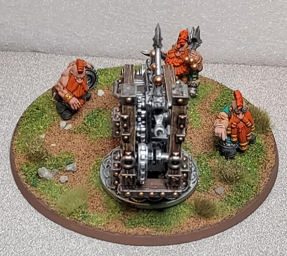 Dwarf Axe Thrower, Fantasy Skirmish Miniatures by MoM Miniatures, perfect for Fantasy Wargames and RPGs