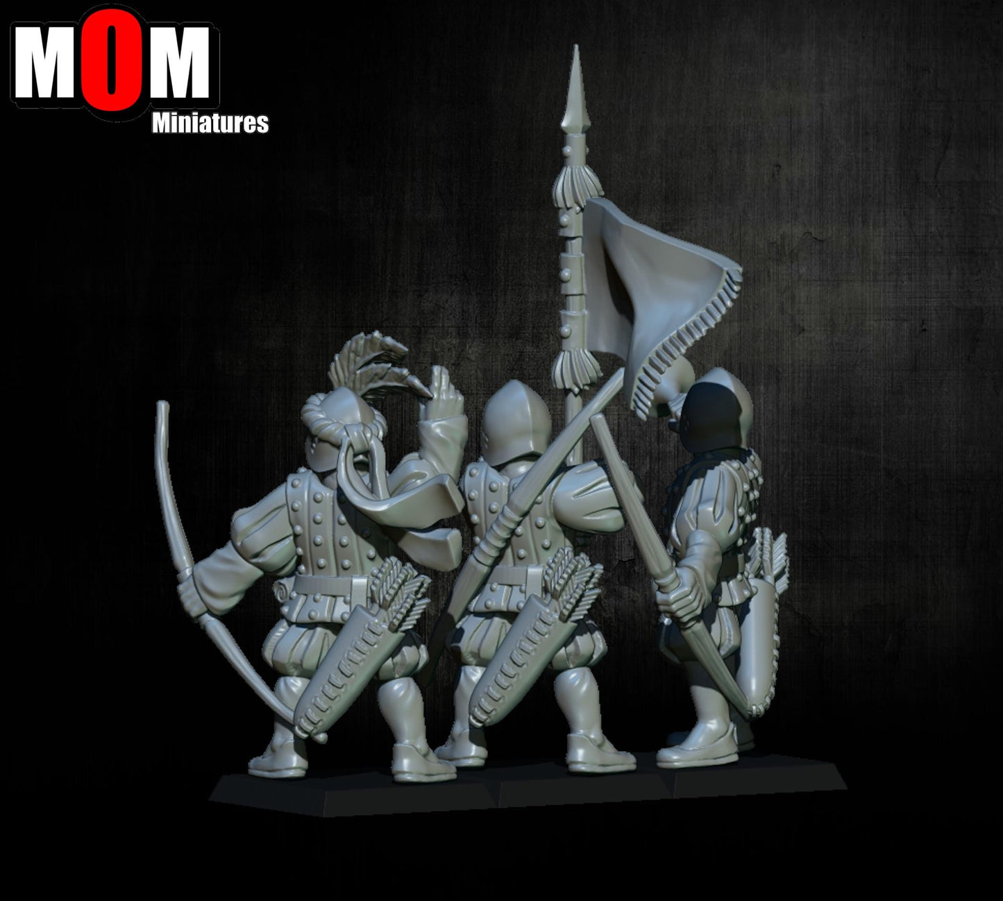 Imperial Archers, Fantasy Skirmish Miniatures by MoM Miniatures, perfect for Fantasy Wargames and RPGs