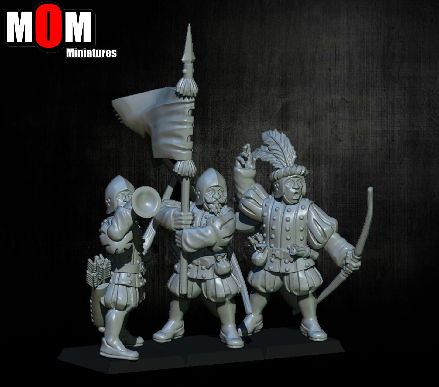 Imperial Archers, Fantasy Skirmish Miniatures by MoM Miniatures, perfect for Fantasy Wargames and RPGs