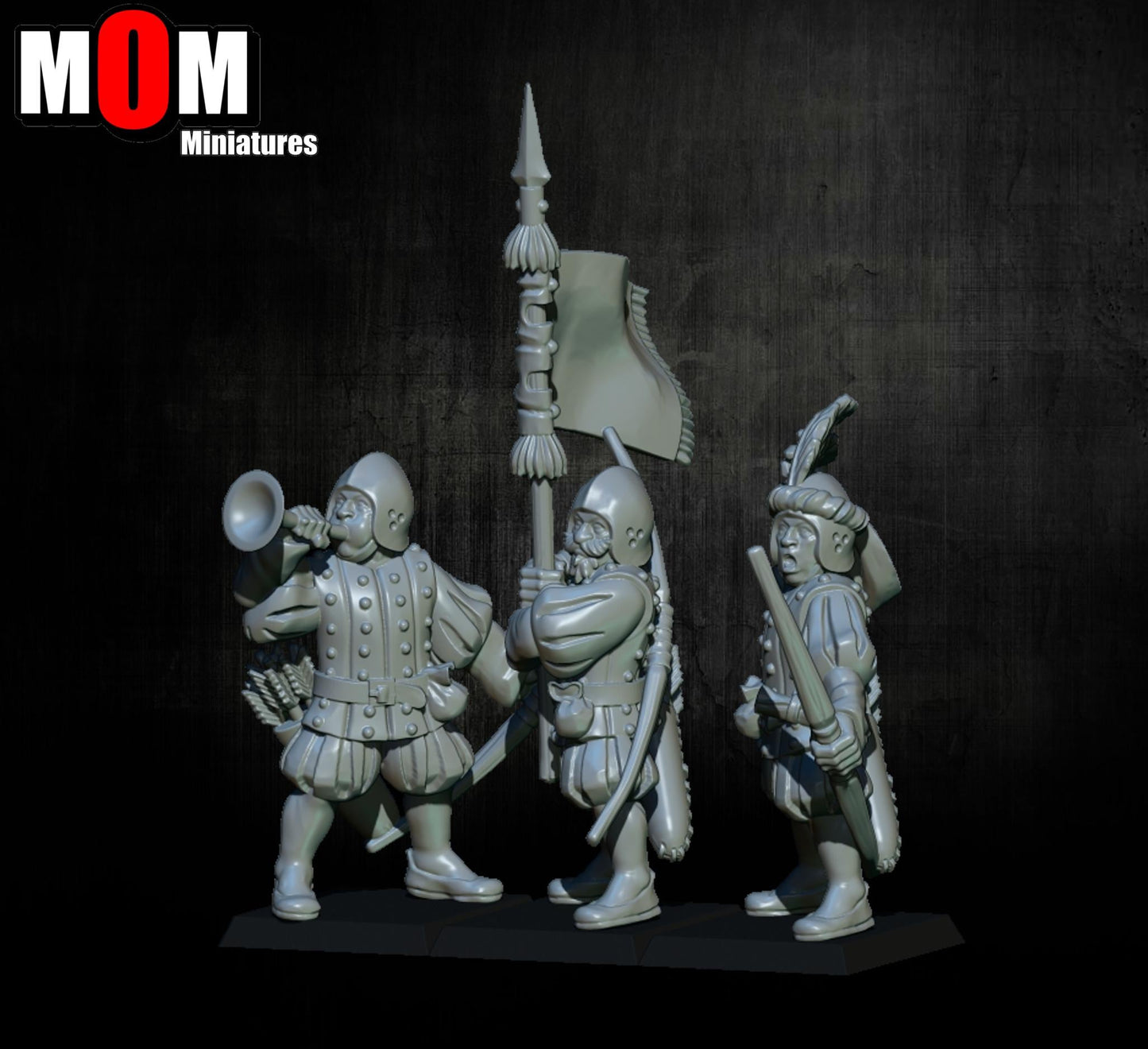 Imperial Archers, Fantasy Skirmish Miniatures by MoM Miniatures, perfect for Fantasy Wargames and RPGs