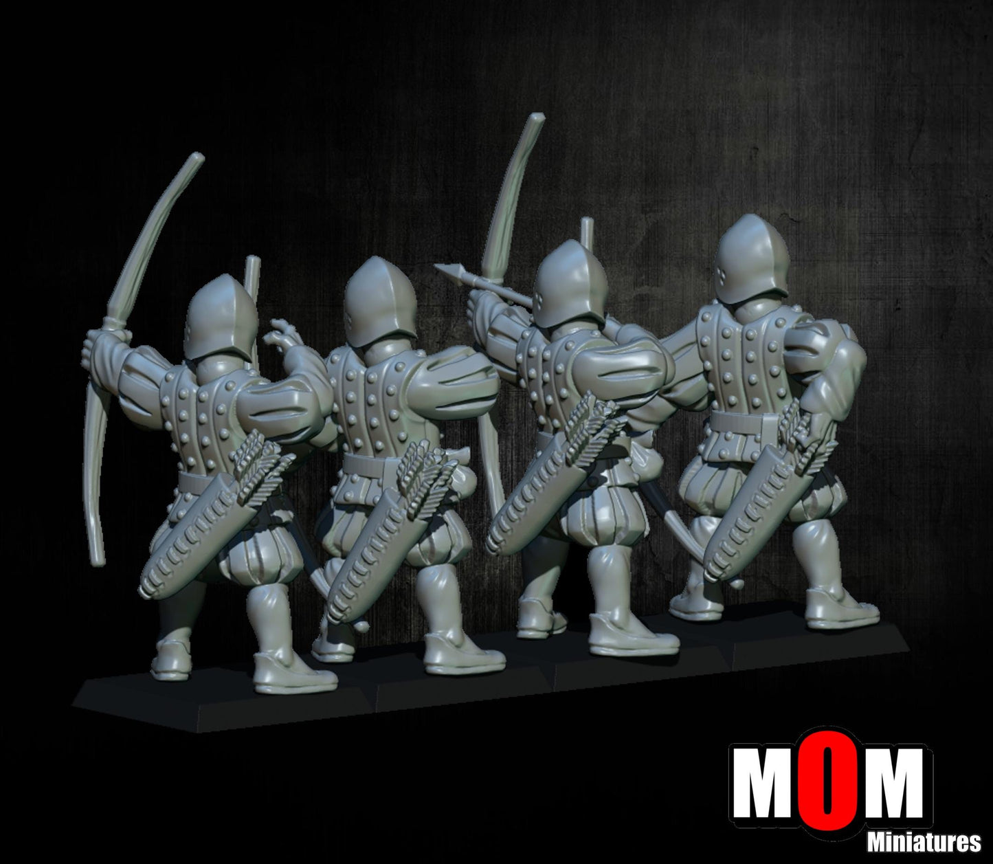 Imperial Archers, Fantasy Skirmish Miniatures by MoM Miniatures, perfect for Fantasy Wargames and RPGs
