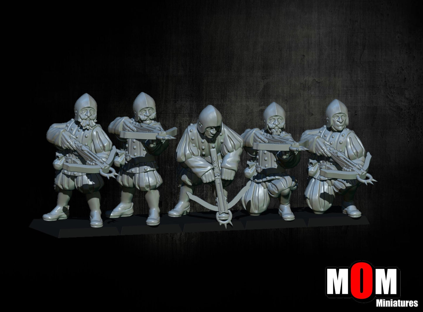 Imperial Crossbowmen, Fantasy Skirmish Miniatures by MoM Miniatures, perfect for Fantasy Wargames and RPGs