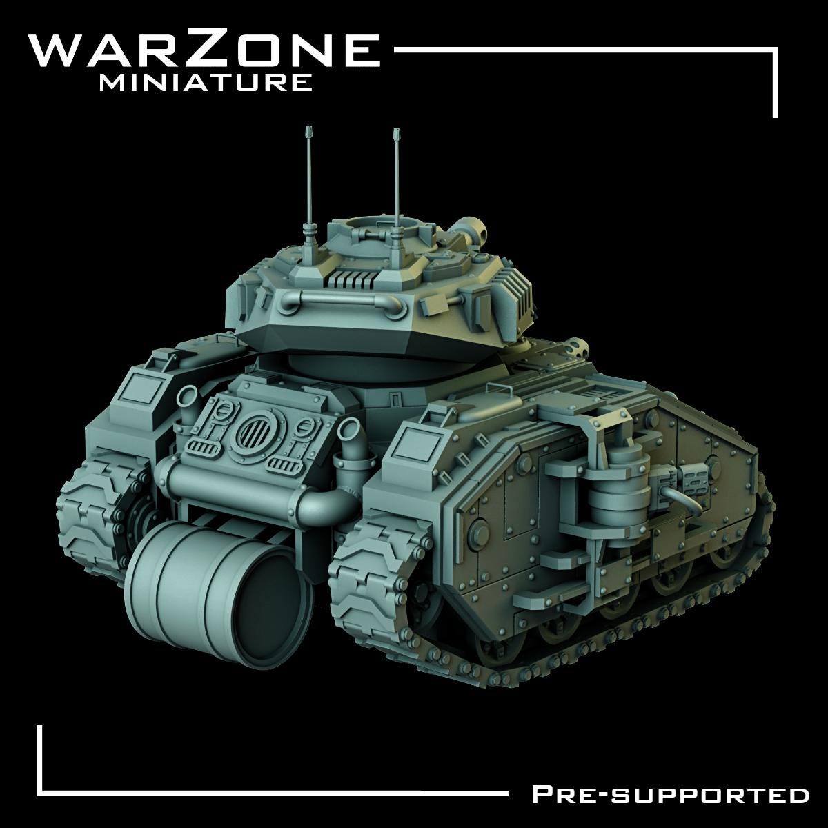 IronFang Tank, High-Tech BattleTank Sculpted by WarZone Miniature, Scaled for Sci-Fi Miniature Wargames