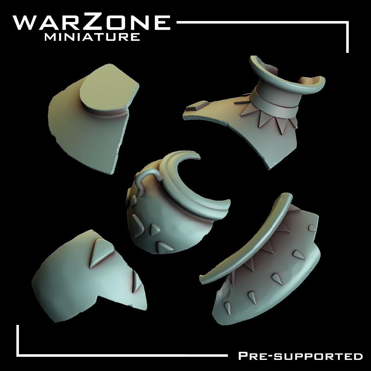 Pottery Basing Bits, Grimdark Conversion Parts and Basing Materials Sculpted by WarZone Miniature