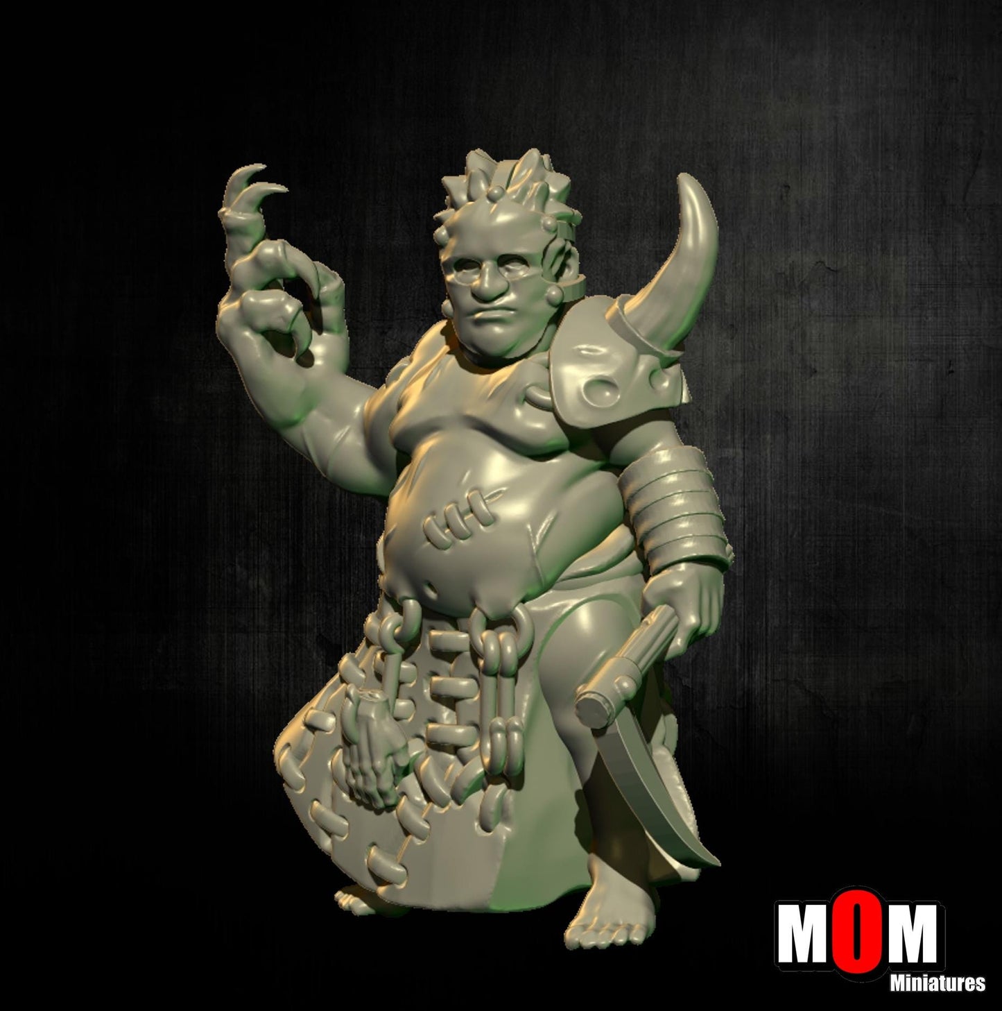 Butcher, Fantasy Skirmish Miniatures by MoM Miniatures, perfect for Fantasy Wargames and RPGs