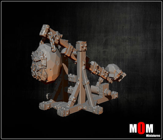 Orc Stone Thrower, Fantasy Skirmish Miniatures by MoM Miniatures, perfect for Fantasy Wargames and RPGs