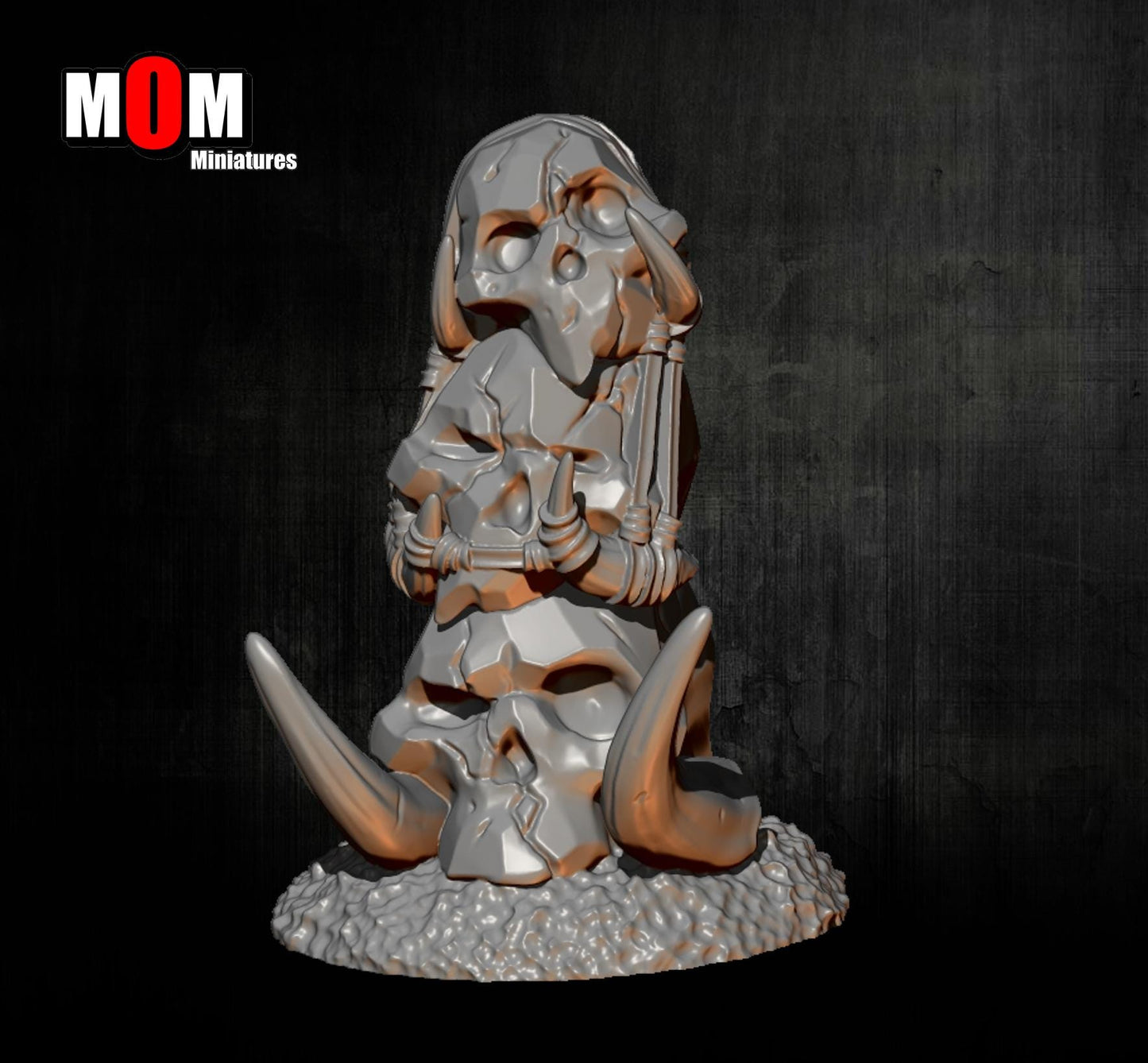 Orc Totems, Fantasy Skirmish Miniatures by MoM Miniatures, perfect for Fantasy Wargames and RPGs