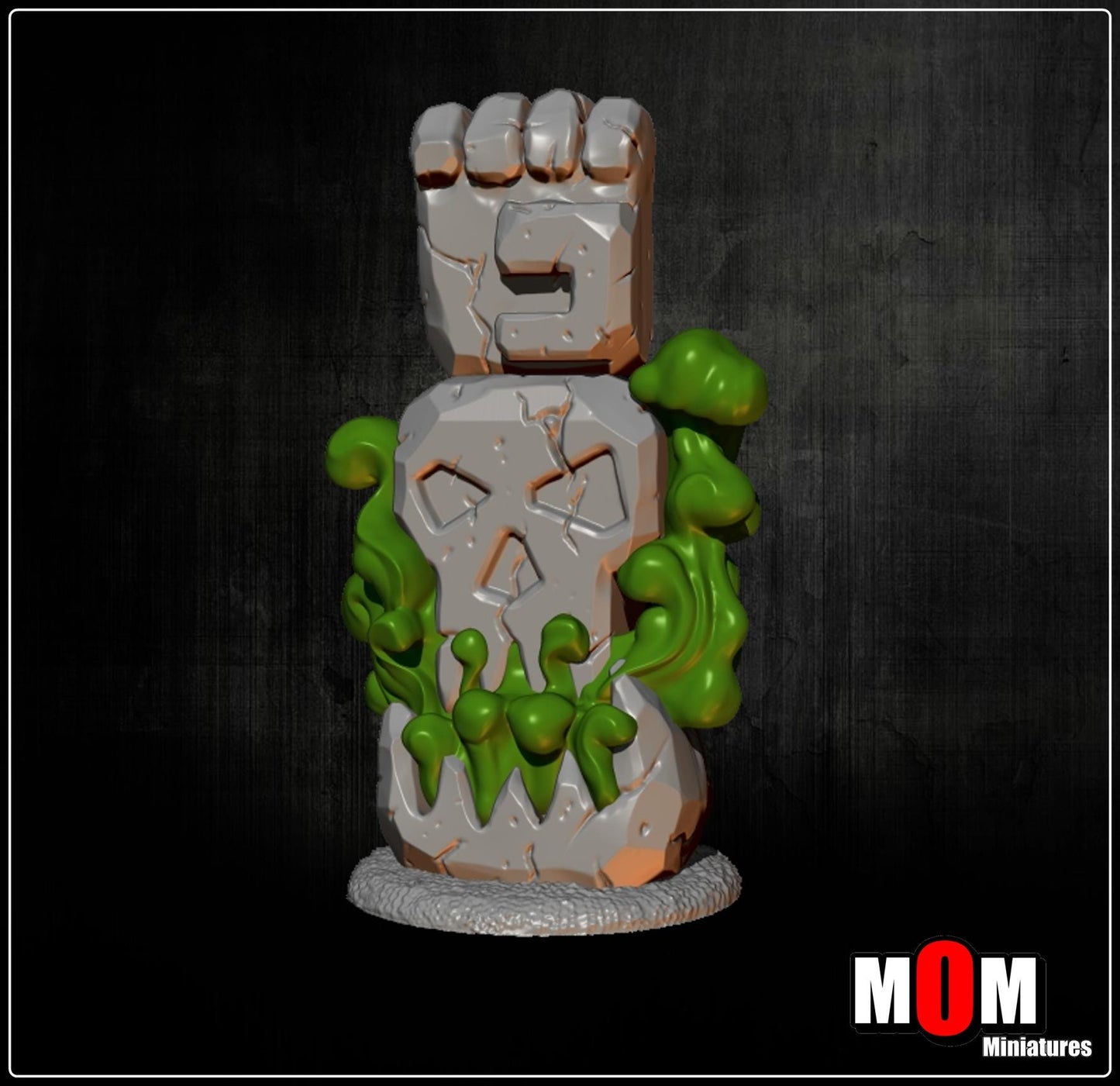 Orc Totems, Fantasy Skirmish Miniatures by MoM Miniatures, perfect for Fantasy Wargames and RPGs
