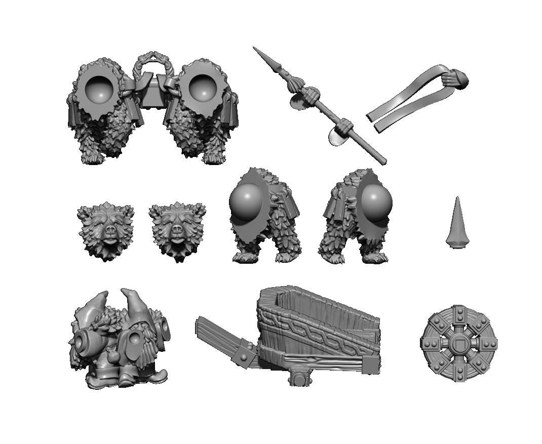 Dwarf War Chariot, Fantasy Skirmish Miniatures by MoM Miniatures, perfect for Fantasy Wargames and RPGs