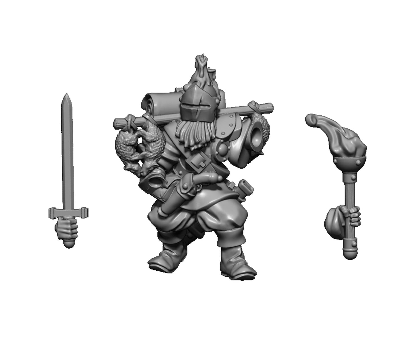 Band of Swamp Hunters, Fantasy Skirmish Miniatures by MoM Miniatures, perfect for Fantasy Wargames and RPGs