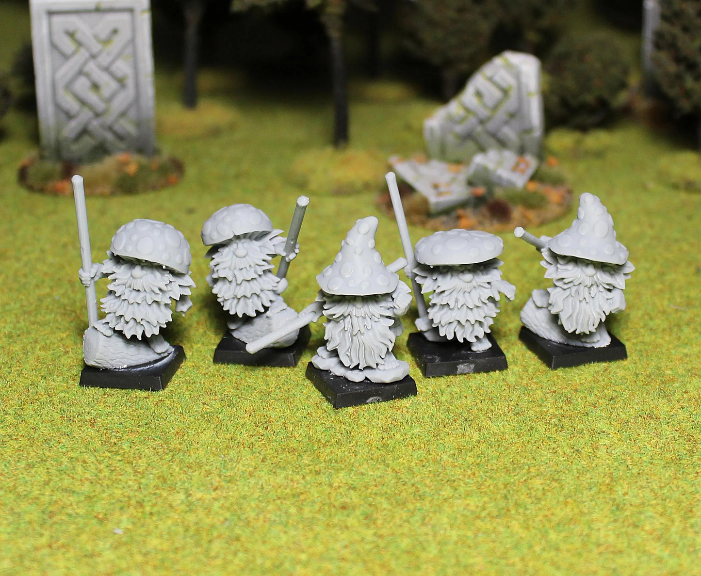 Dwarf Hermits, Fantasy Skirmish Miniatures by MoM Miniatures, perfect for Fantasy Wargames and RPGs