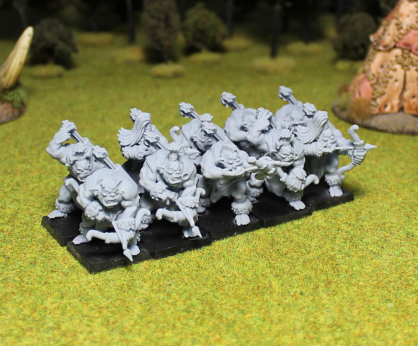 Wild Orc Archers, Fantasy Skirmish Miniatures by MoM Miniatures, perfect for Fantasy Wargames and RPGs