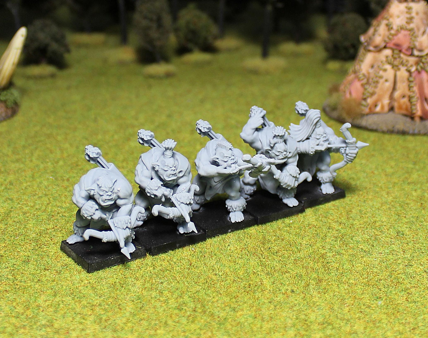 Wild Orc Archers, Fantasy Skirmish Miniatures by MoM Miniatures, perfect for Fantasy Wargames and RPGs