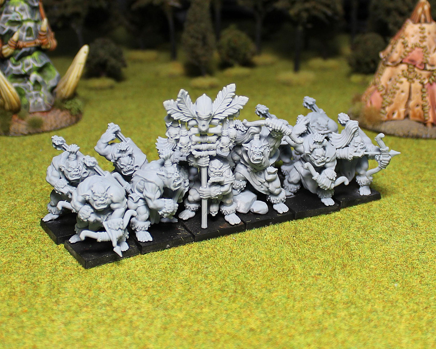 Wild Orc Archers, Fantasy Skirmish Miniatures by MoM Miniatures, perfect for Fantasy Wargames and RPGs