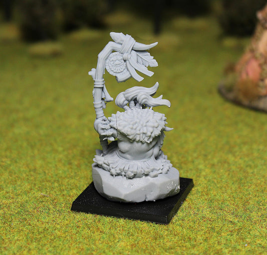 Wild Orc Shaman, Fantasy Skirmish Miniatures by MoM Miniatures, perfect for Fantasy Wargames and RPGs