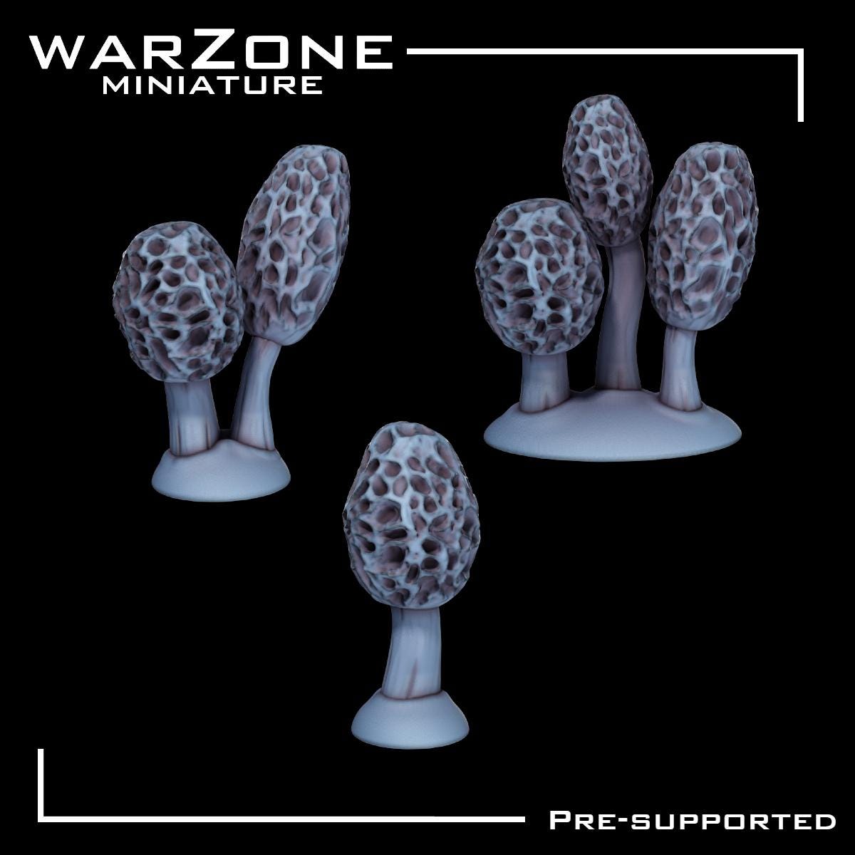 Mushroom / Mushrooms Basing Bits, Grimdark Conversion Parts and Basing Materials Sculpted by WarZone Miniature