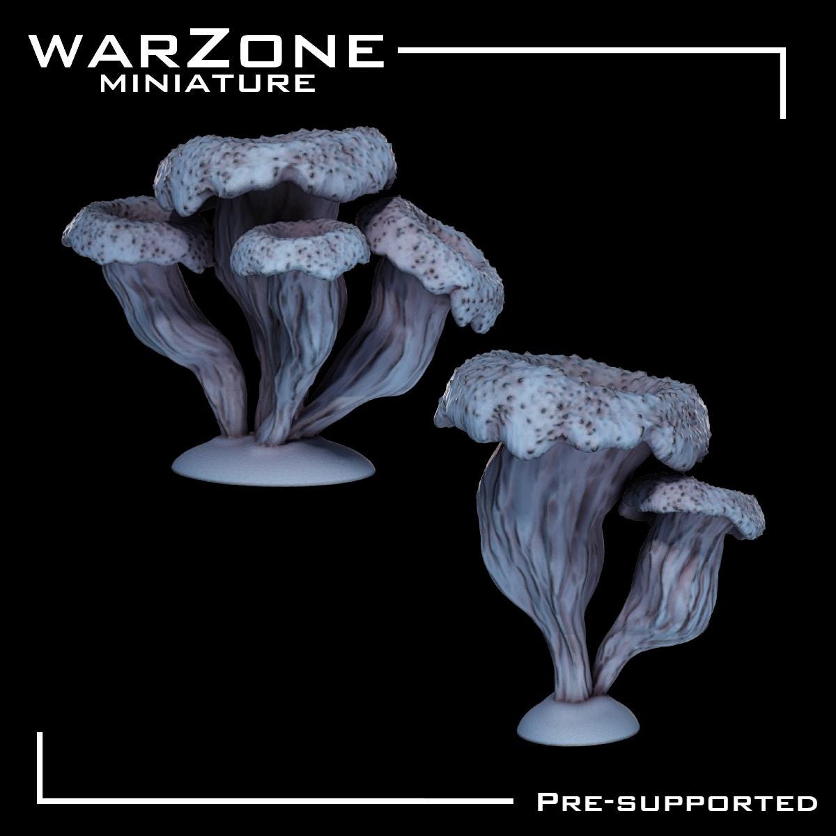Mushroom / Mushrooms Basing Bits, Grimdark Conversion Parts and Basing Materials Sculpted by WarZone Miniature