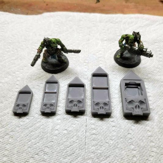 Wounds Marker for Wargaming / 12MM / 16MM / D20, Grimdark Conversion Parts and Basing Materials Sculpted by WarZone Miniature