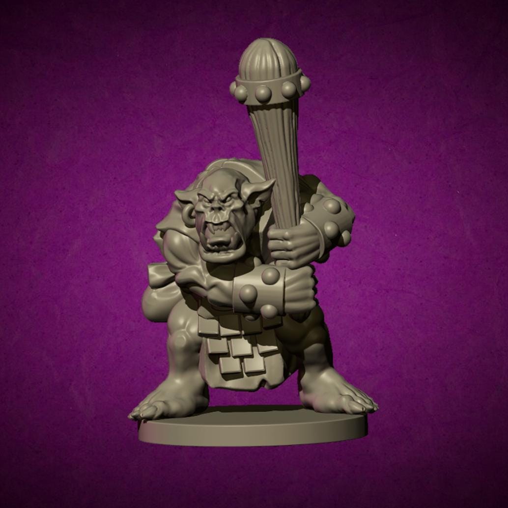 Orc, Fantasy Skirmish Miniatures by MoM Miniatures, perfect for Fantasy Wargames and RPGs