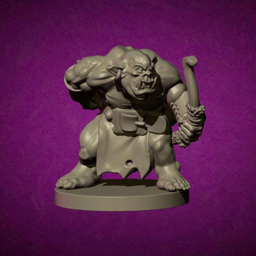 Orc Archer, Fantasy Skirmish Miniatures by MoM Miniatures, perfect for Fantasy Wargames and RPGs