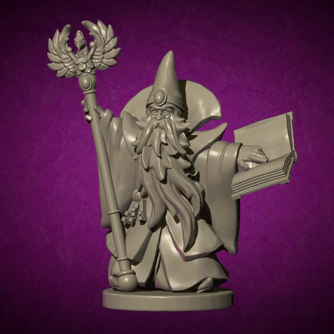 Imperial Wizard, Fantasy Skirmish Miniatures by MoM Miniatures, perfect for Fantasy Wargames and RPGs