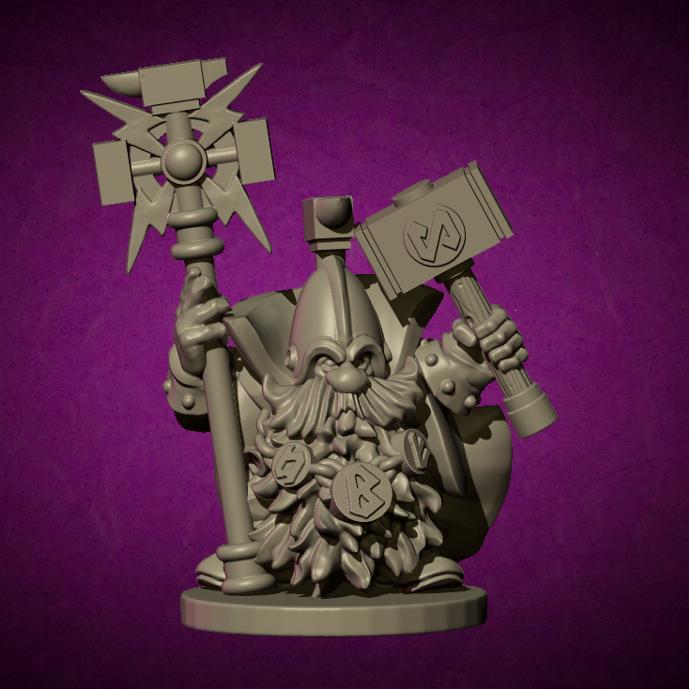Runesmith, Fantasy Skirmish Miniatures by MoM Miniatures, perfect for Fantasy Wargames and RPGs