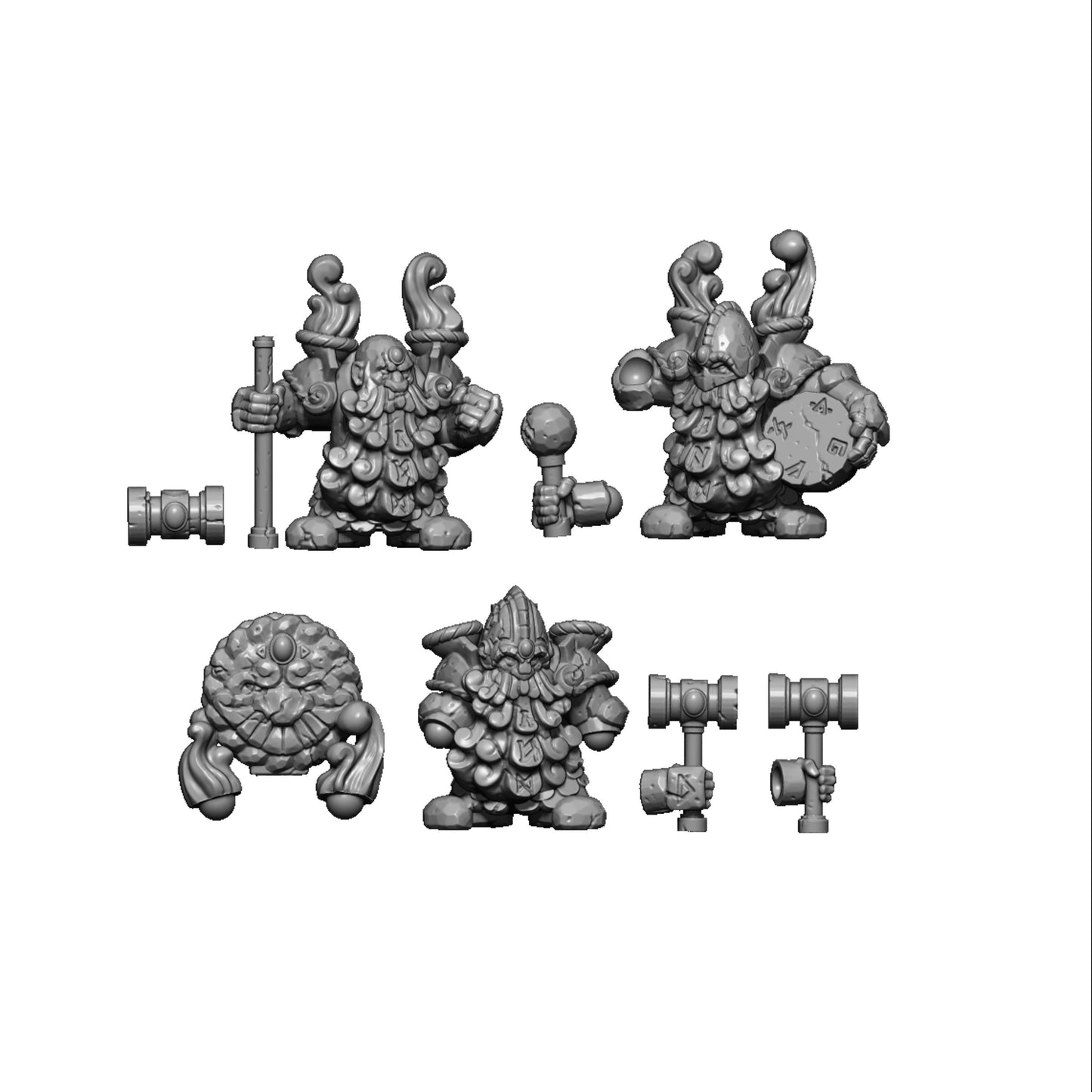 Runic Guardians, Fantasy Skirmish Miniatures by MoM Miniatures, perfect for Fantasy Wargames and RPGs