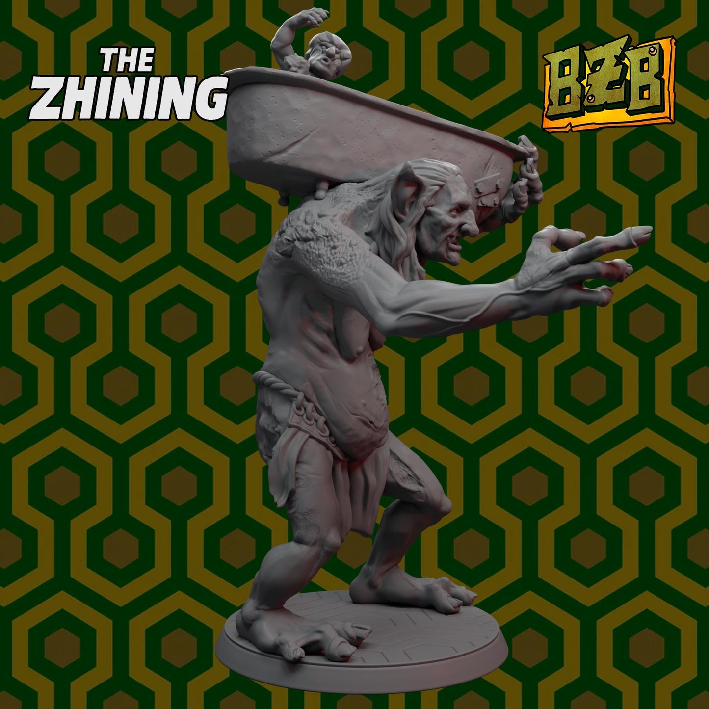 Troll Room 237, The Zhining, Movie-inspired Orkish Menace Sculpted by Big Zkreen Boyz, Grimdark Compatible, Scaled for Sci-Fi Wargames