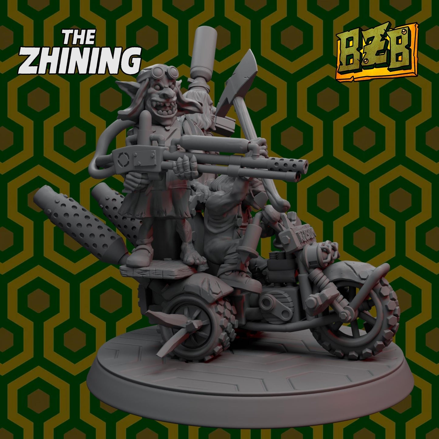 Trio Overlook, The Zhining, Movie-inspired Orkish Menace Sculpted by Big Zkreen Boyz, Grimdark Compatible, Scaled for Sci-Fi Wargames