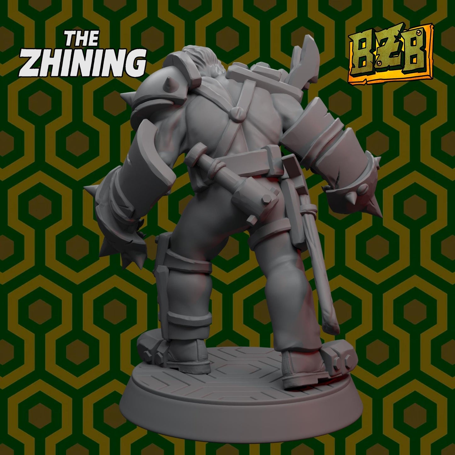 Ork Torrance Armored, The Zhining, Movie-inspired Orkish Menace Sculpted by Big Zkreen Boyz, Grimdark Compatible, Scaled for Sci-Fi Wargames