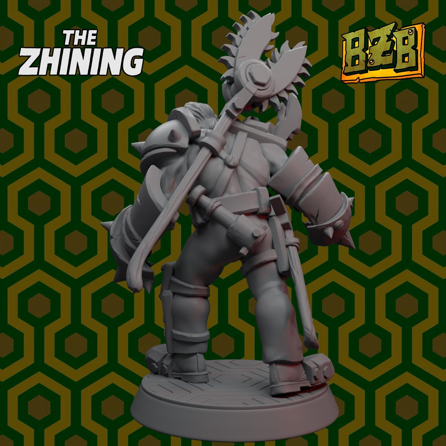 Ork Torrance Armored, The Zhining, Movie-inspired Orkish Menace Sculpted by Big Zkreen Boyz, Grimdark Compatible, Scaled for Sci-Fi Wargames