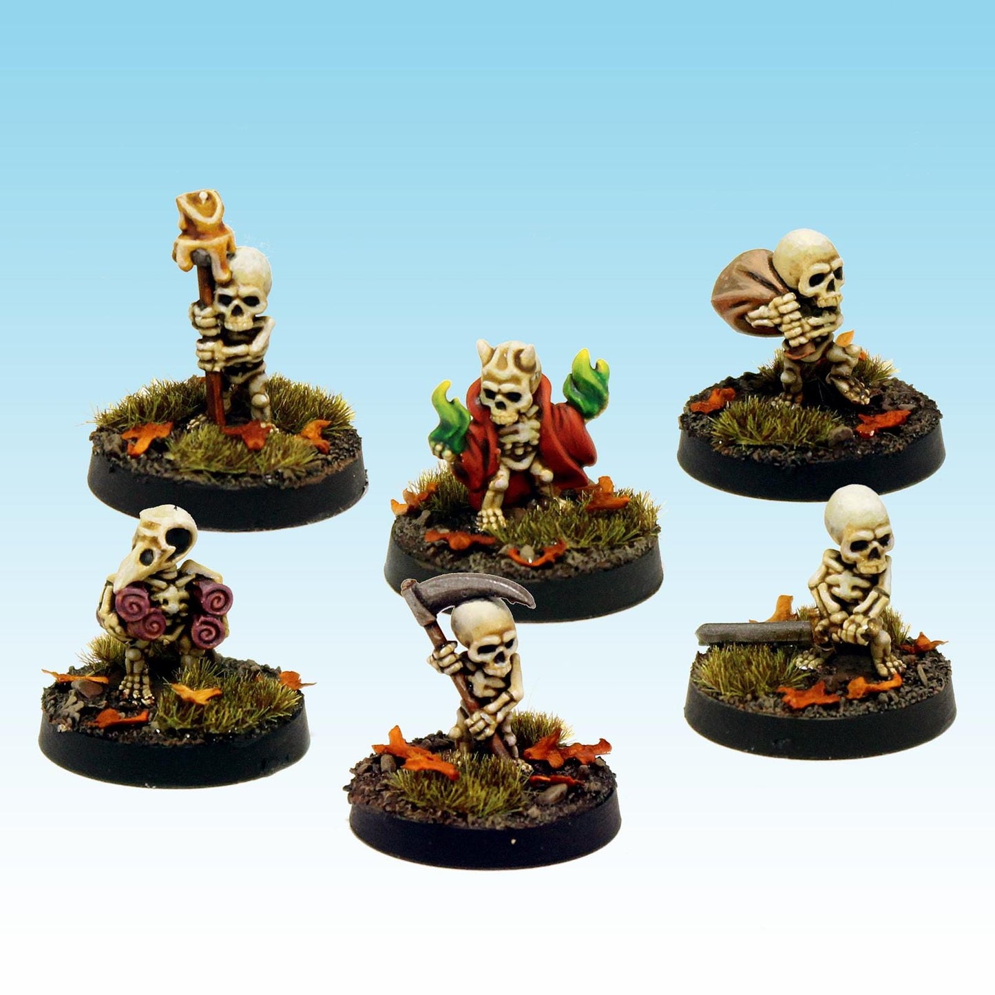 Skeleton Familiars, Fantasy Skirmish Miniatures by MoM Miniatures, perfect for Fantasy Wargames and RPGs