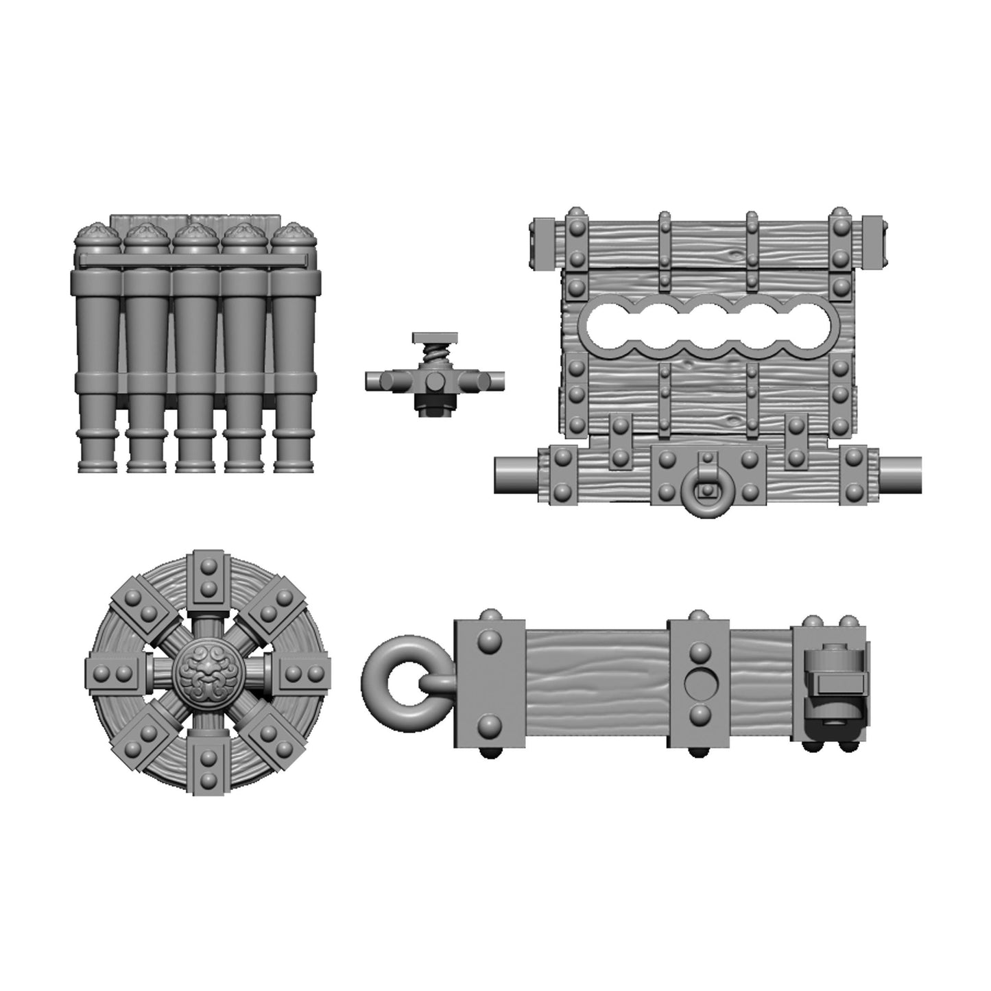 Dwarf Organ Cannon, Fantasy Skirmish Miniatures by MoM Miniatures, perfect for Fantasy Wargames and RPGs