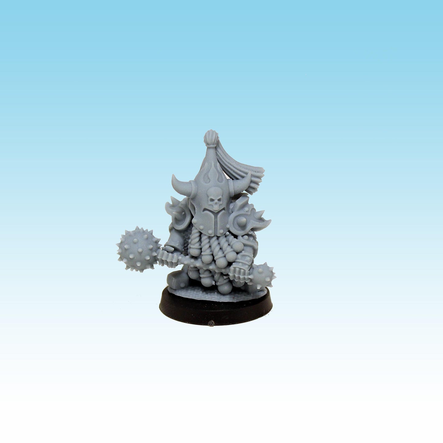 Infernal Dwarf Guards with Mace, Fantasy Skirmish Miniatures by MoM Miniatures, perfect for Fantasy Wargames and RPGs