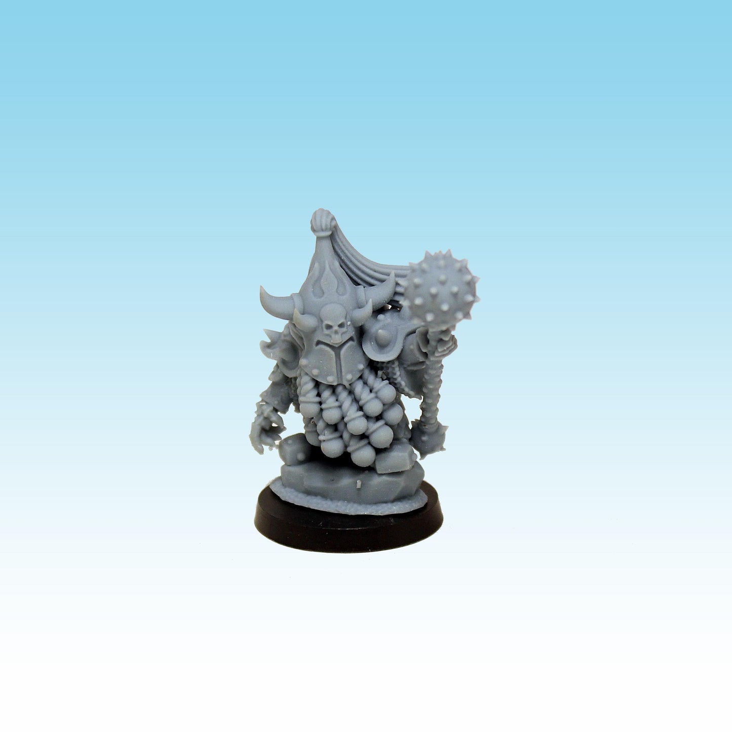 Infernal Dwarf Guards with Mace, Fantasy Skirmish Miniatures by MoM Miniatures, perfect for Fantasy Wargames and RPGs