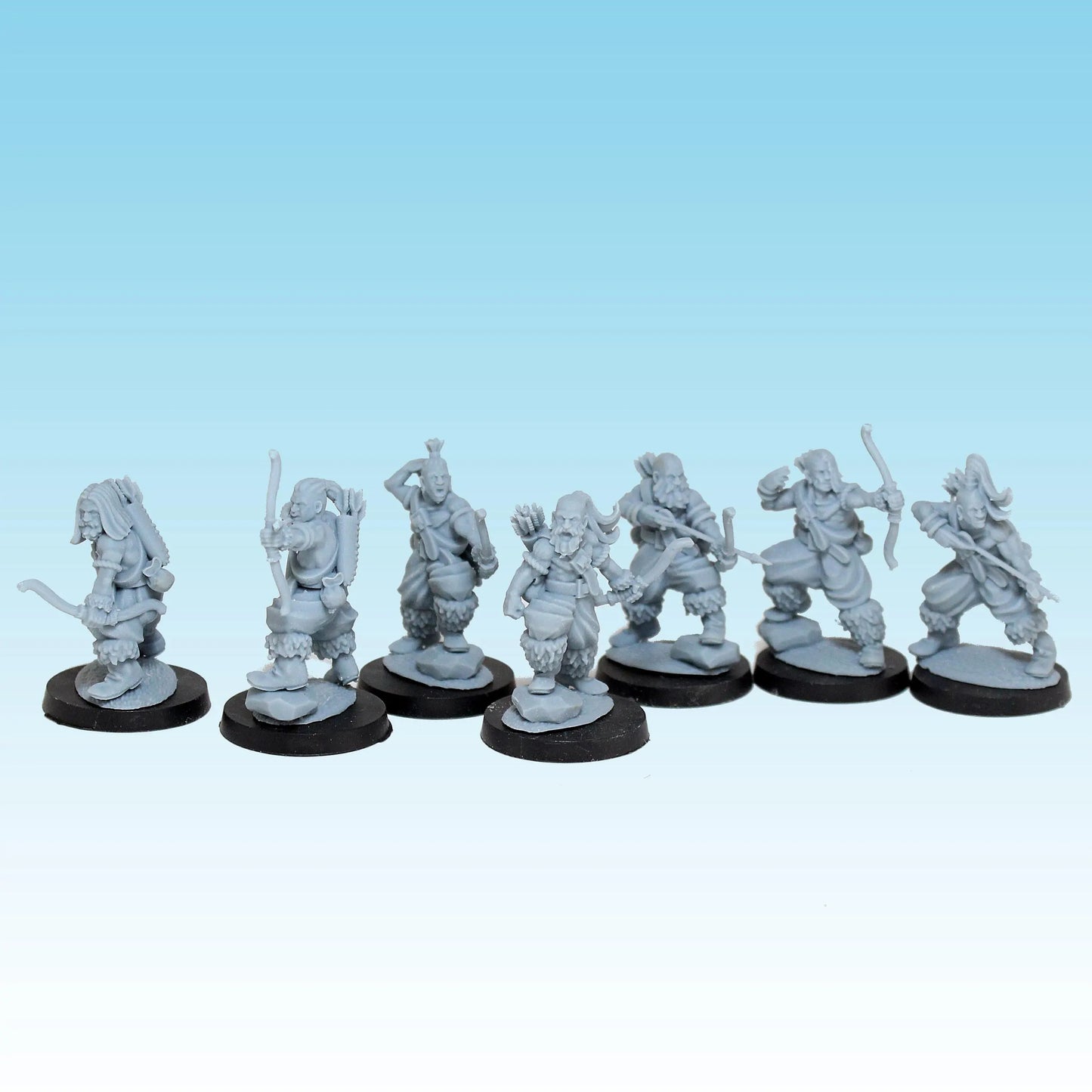 Barbarian Bow Levies, Fantasy Skirmish Miniatures by MoM Miniatures, perfect for Fantasy Wargames and RPGs