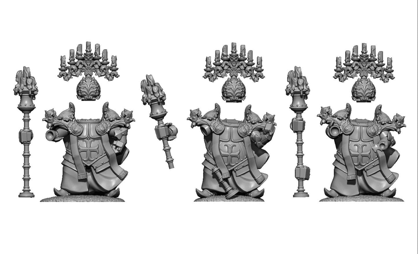 Chandeliers, Fantasy Skirmish Miniatures by MoM Miniatures, perfect for Fantasy Wargames and RPGs