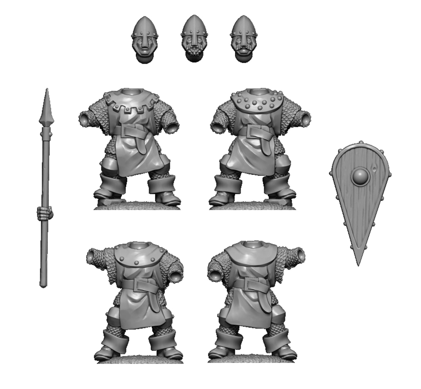 Warriors of the Holy Cross, Fantasy Skirmish Miniatures by MoM Miniatures, perfect for Fantasy Wargames and RPGs