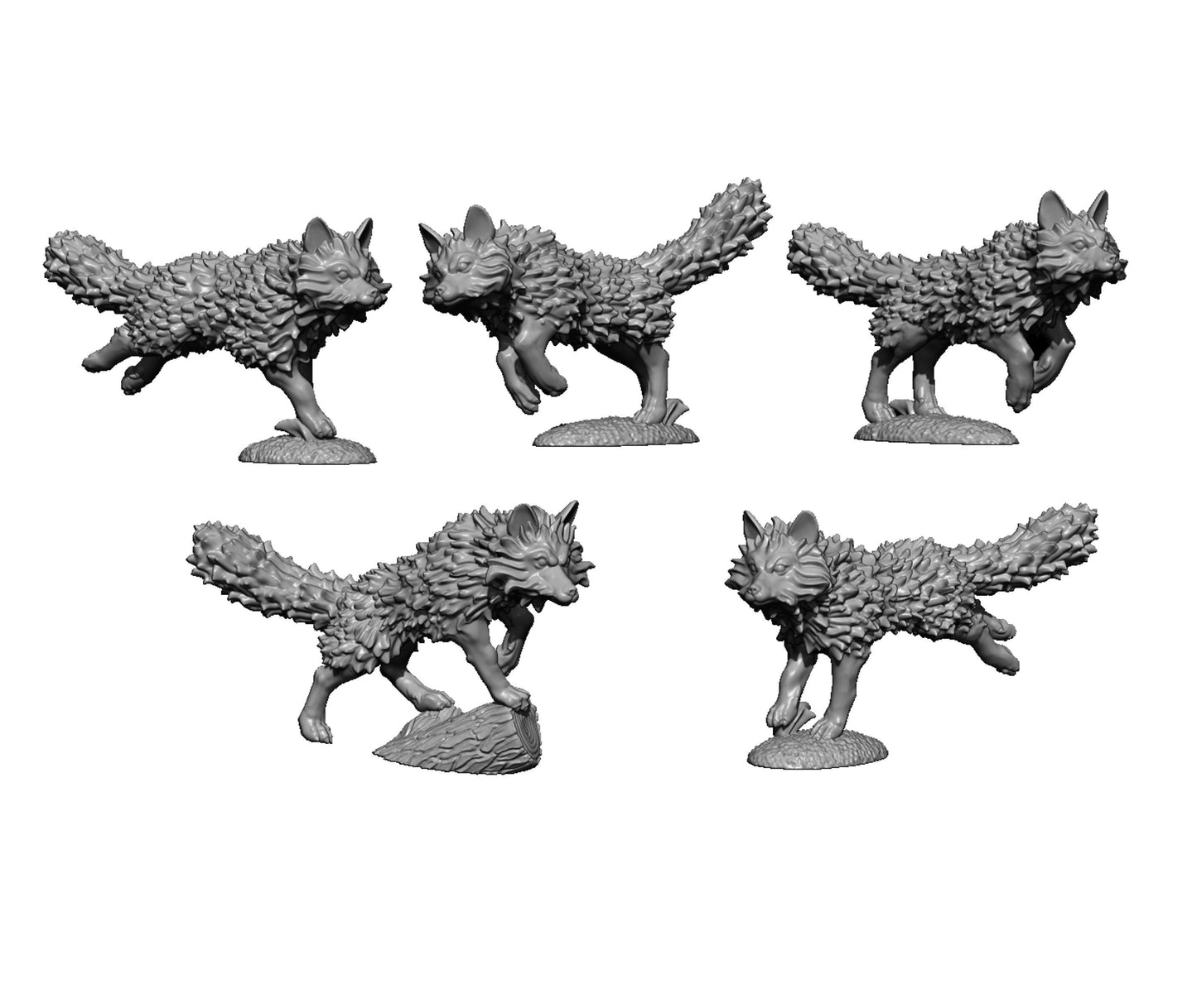 Foxes, Fantasy Skirmish Miniatures by MoM Miniatures, perfect for Fantasy Wargames and RPGs