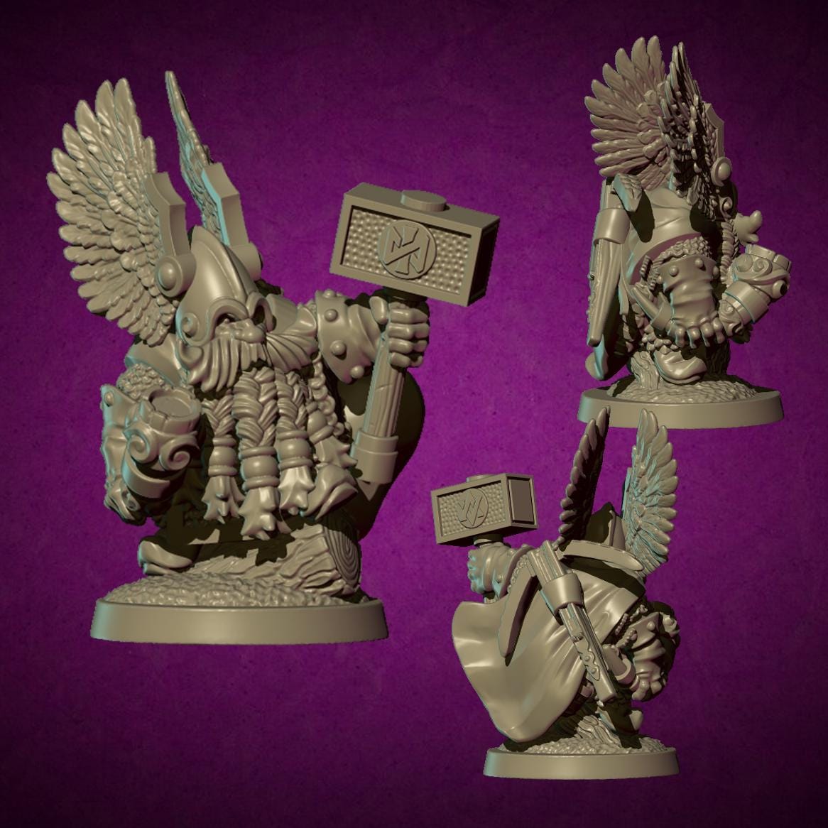 Hunter King, Fantasy Skirmish Miniatures by MoM Miniatures, perfect for Fantasy Wargames and RPGs
