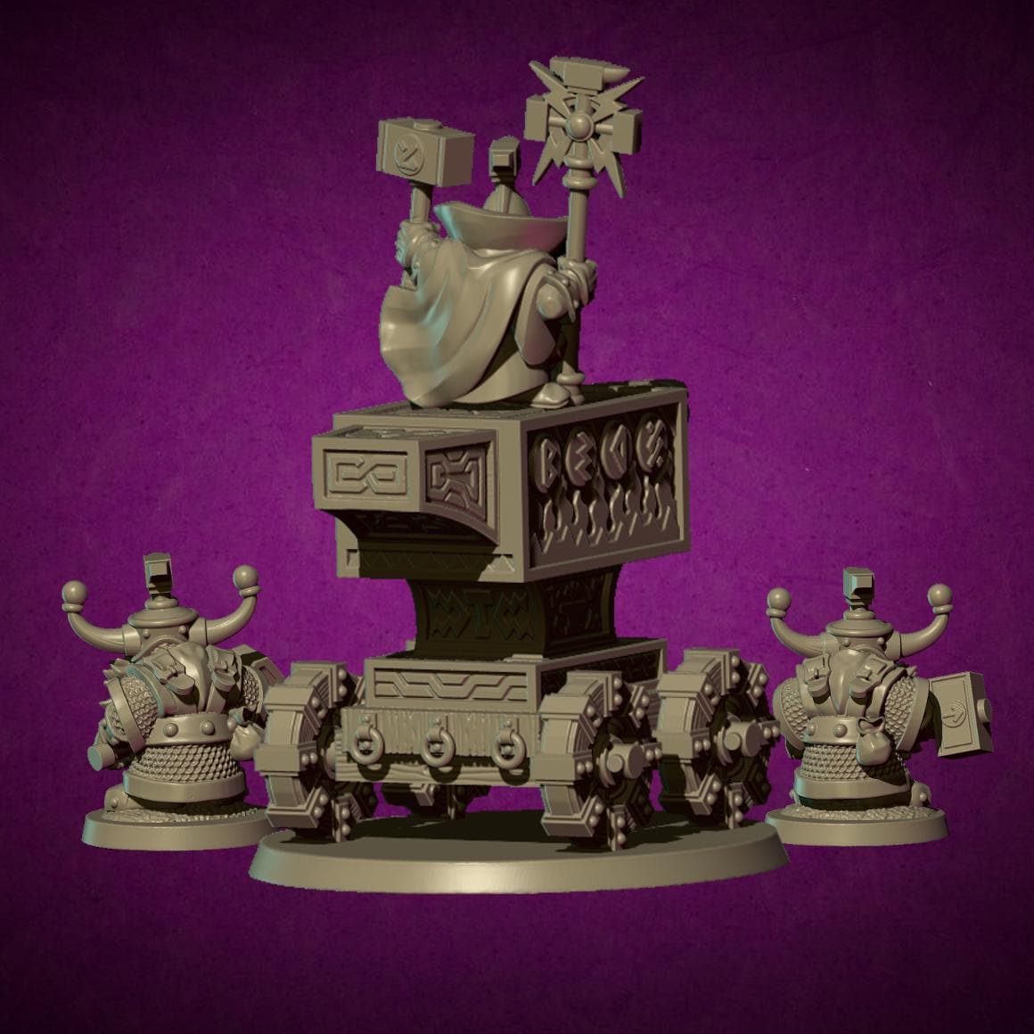 Dwarven Anvil, Fantasy Skirmish Miniatures by MoM Miniatures, perfect for Fantasy Wargames and RPGs