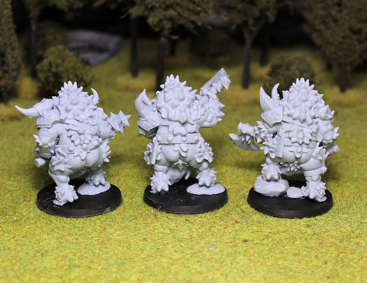 Ogre Pigs, Fantasy Skirmish Miniatures by MoM Miniatures, perfect for Fantasy Wargames and RPGs