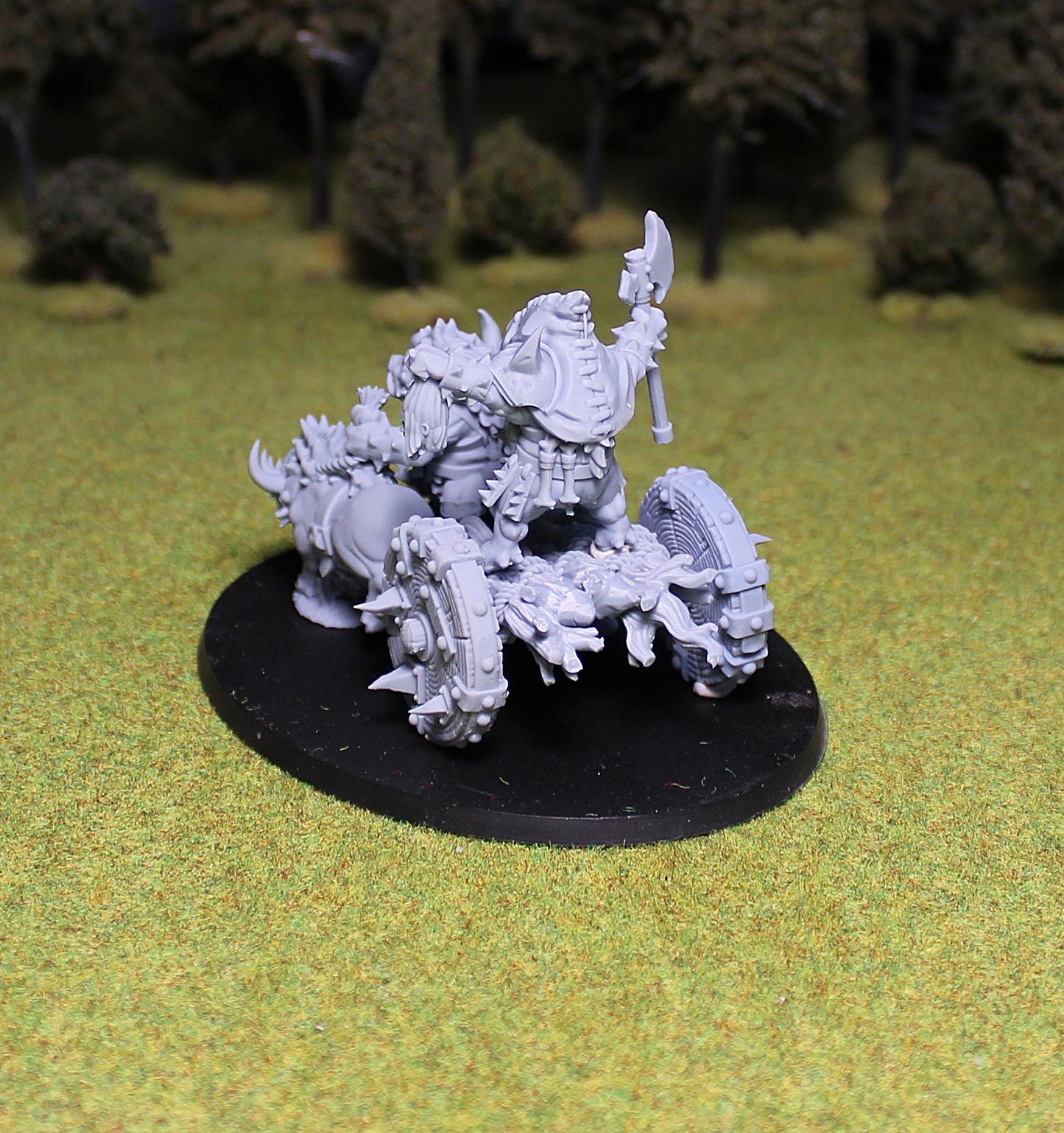 Pigmen Cart, Fantasy Skirmish Miniatures by MoM Miniatures, perfect for Fantasy Wargames and RPGs