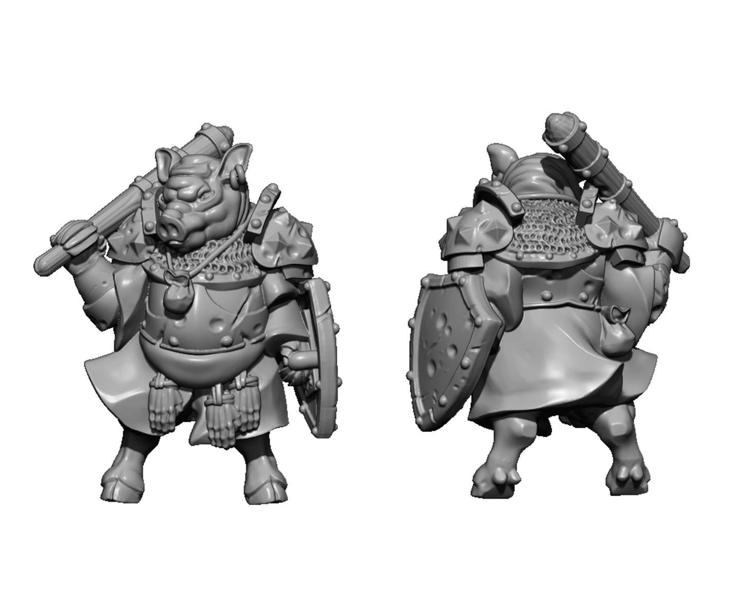 Pig Face, Fantasy Skirmish Miniatures by MoM Miniatures, perfect for Fantasy Wargames and RPGs