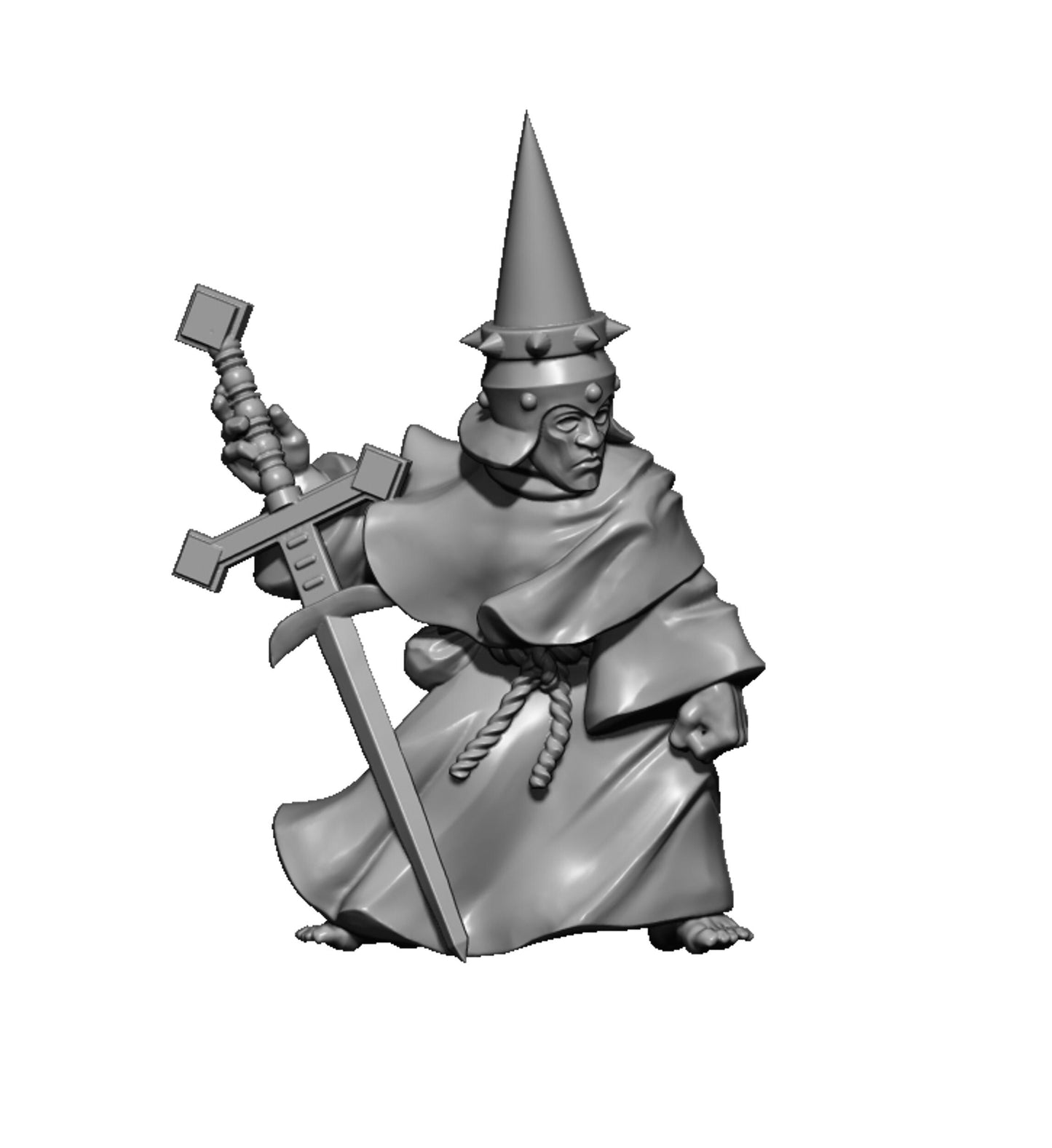 Fire Cultist 11, Fantasy Skirmish Miniatures by MoM Miniatures, perfect for Fantasy Wargames and RPGs