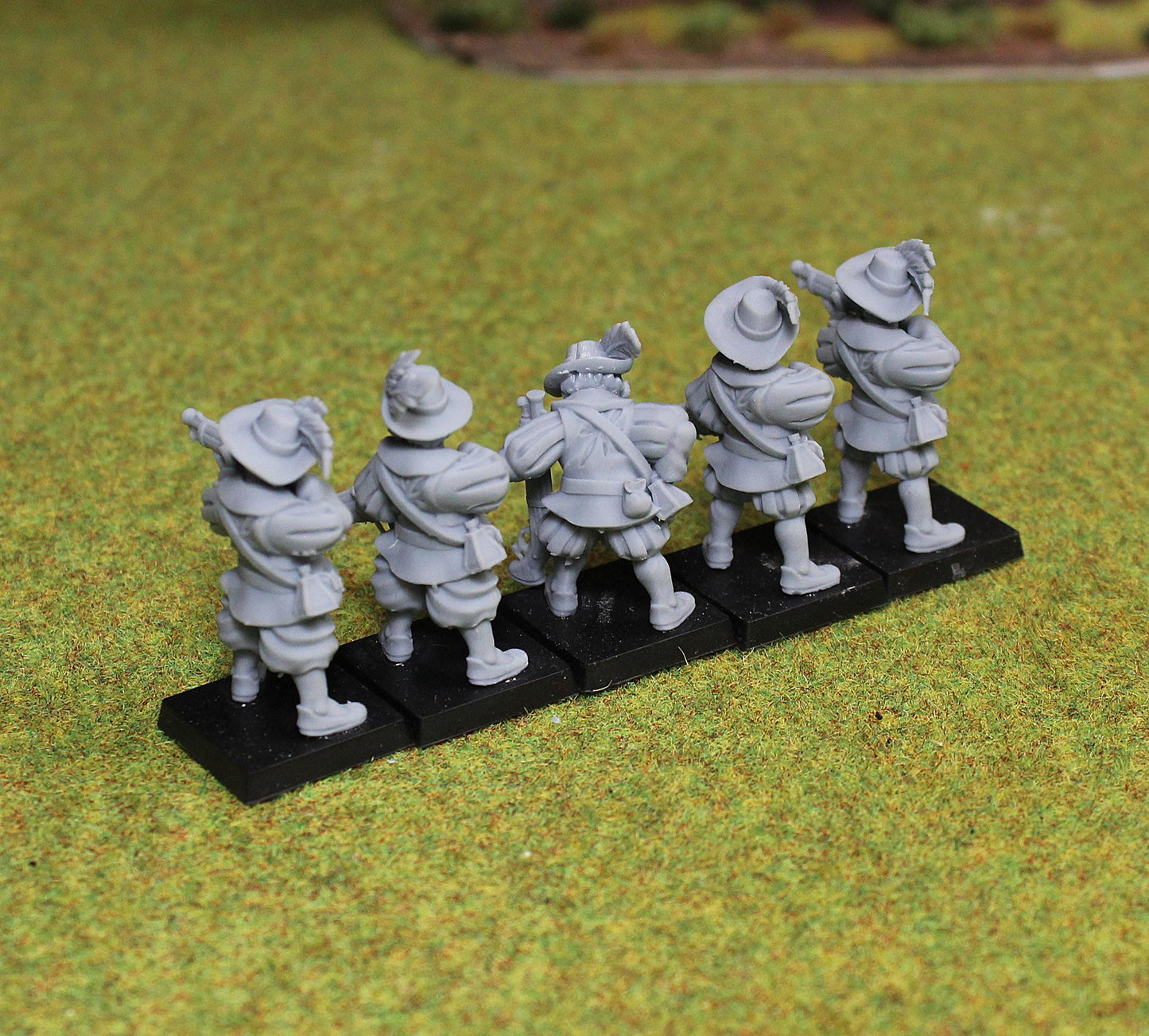 Bornland Harquebusiers, Fantasy Skirmish Miniatures by MoM Miniatures, perfect for Fantasy Wargames and RPGs